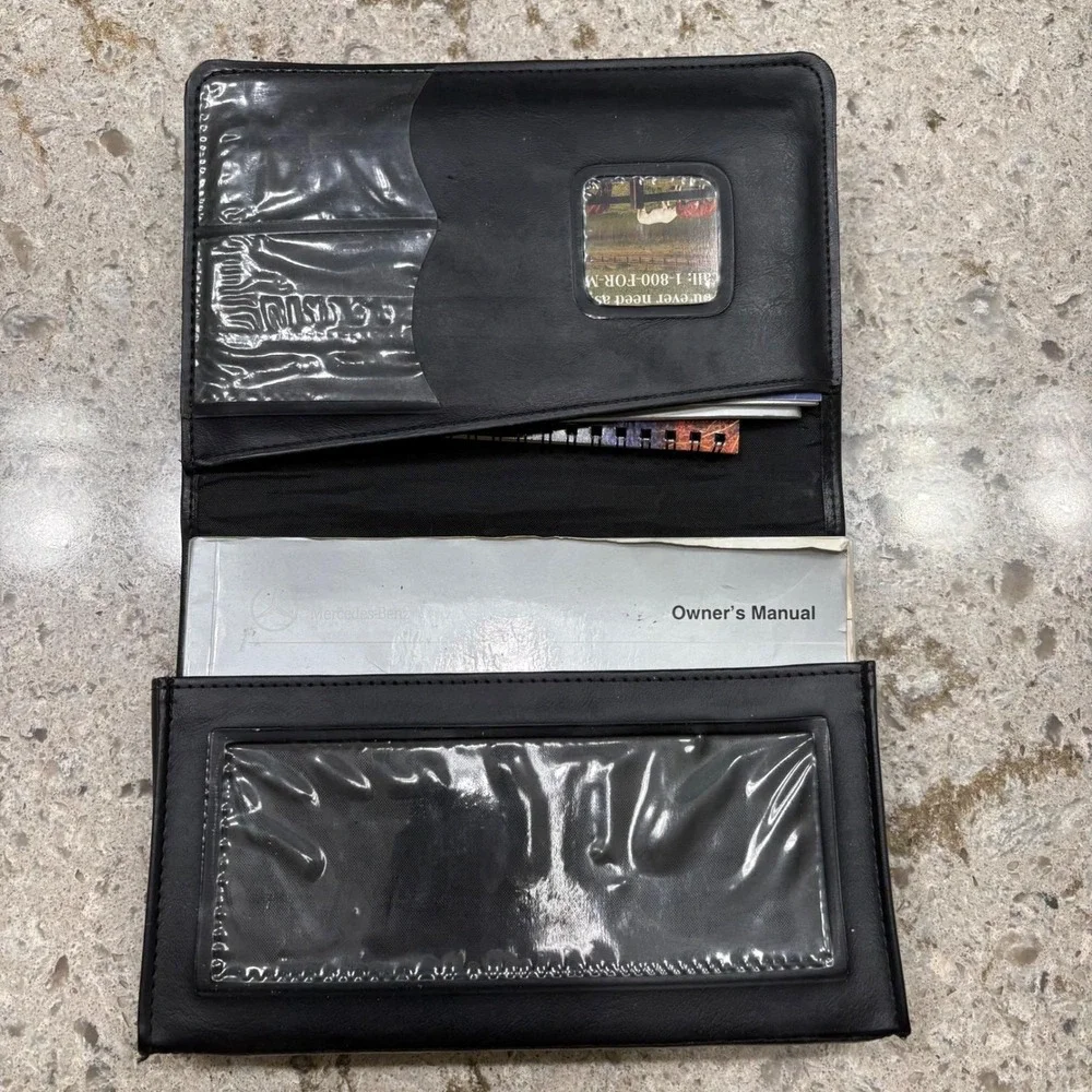 Vintage Mercedes‎ Benz Black Leather Owner Manual Folio E 300 Diesel E 320 E 420